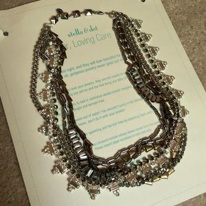 Stella & Dot layered statement necklace